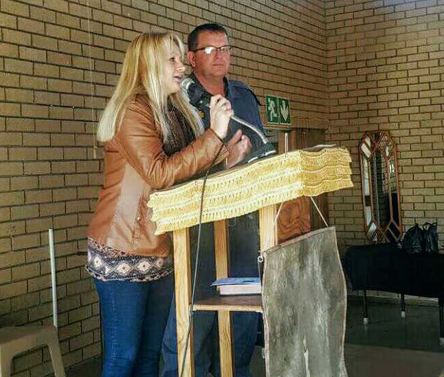 Addressing an 
Old Age Home 
on safety